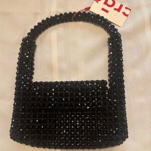 NWT BeanCras Black Beaded Bag From Denmark